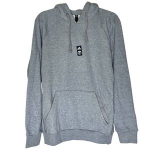 Adidas MLS Men's Portland Timbers Travel Hoodie Sweatshirt Grey Heather Size S